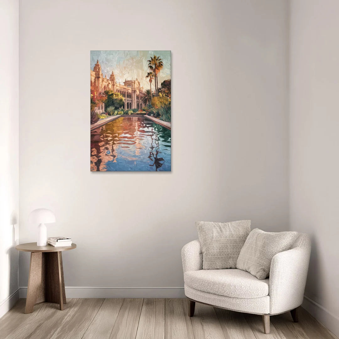 San Diego Balboa Park Scenes - Canvas Wall Art - Sofa - 24x36