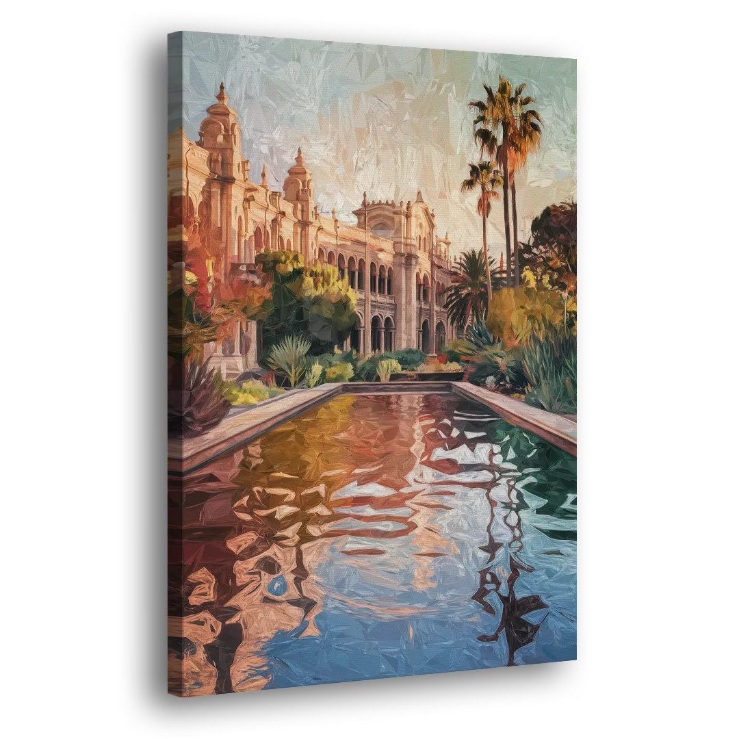 San Diego Balboa Park Scenes Side - Canvas Wall Art