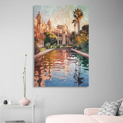 San Diego Balboa Park Scenes Sitting Room - Canvas Wall Art