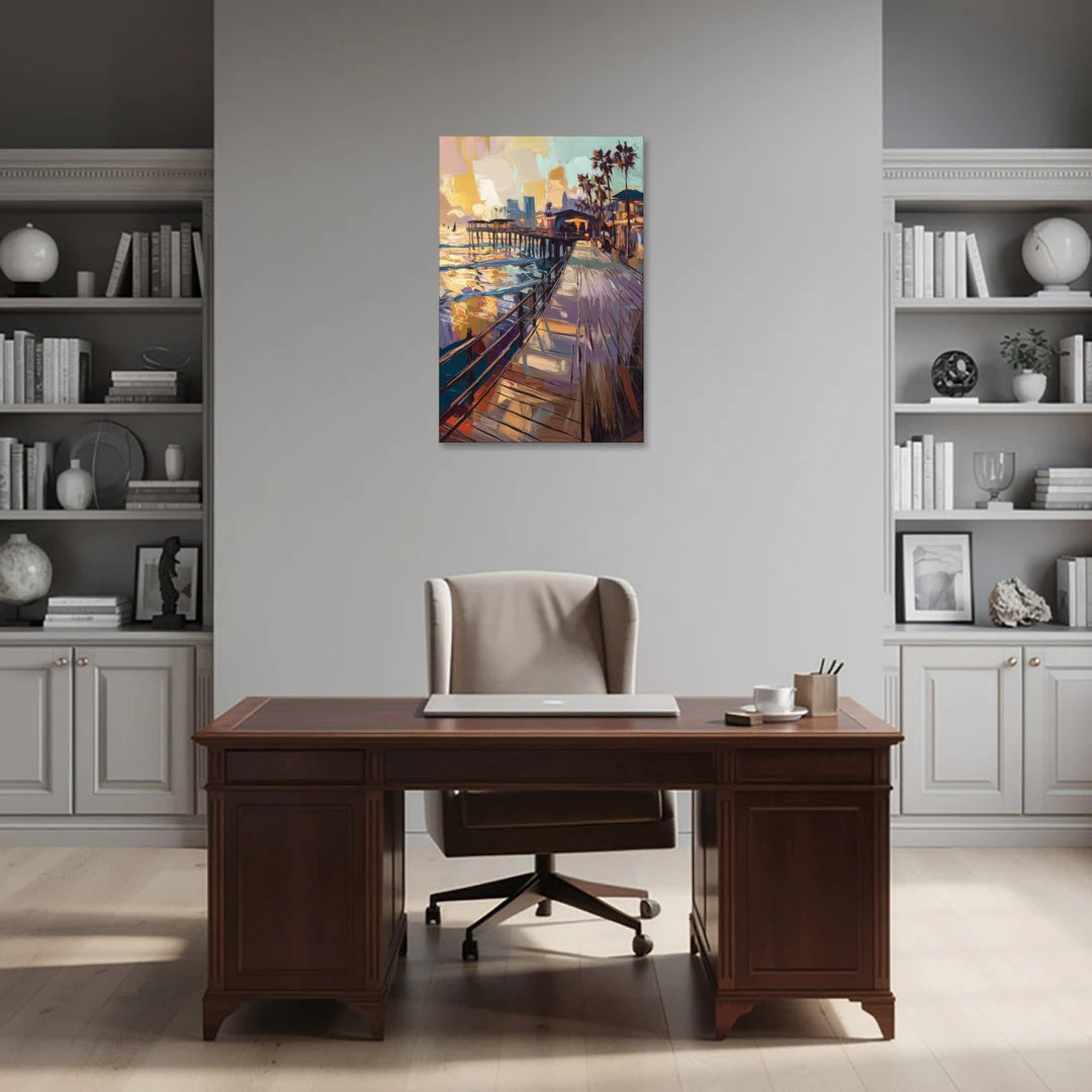 San Diego Boardwalk Scenes - Canvas Wall Art - Office - 24x36