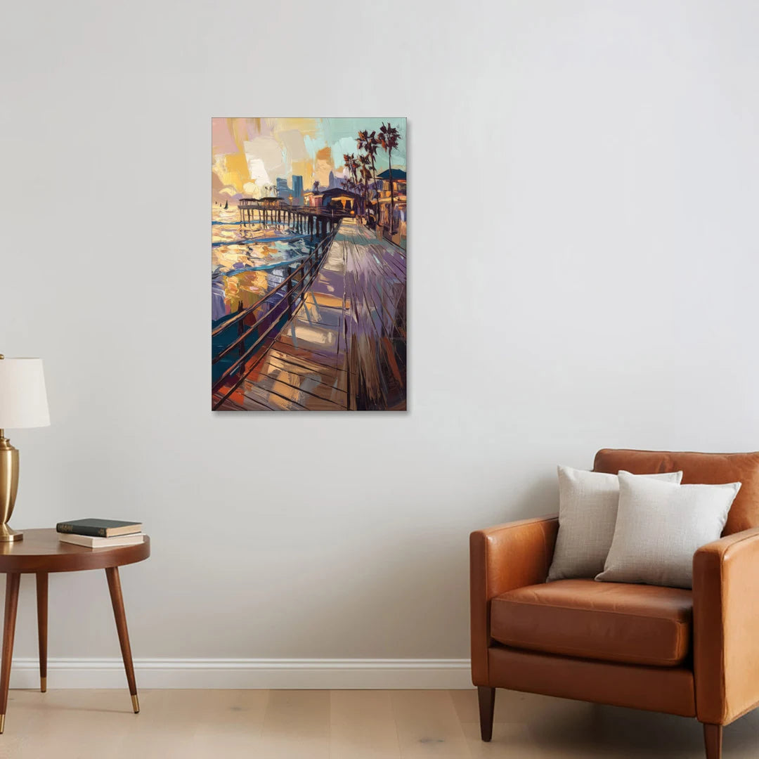 San Diego Boardwalk Scenes - Canvas Wall Art - Sofa - 24x36