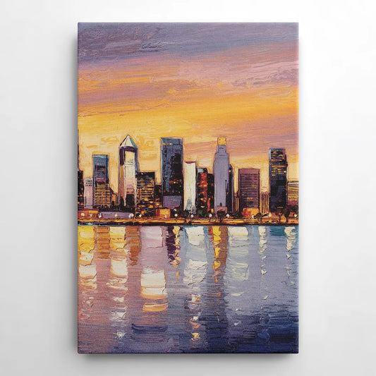 San Diego Downtown Skyline - Canvas Wall Art