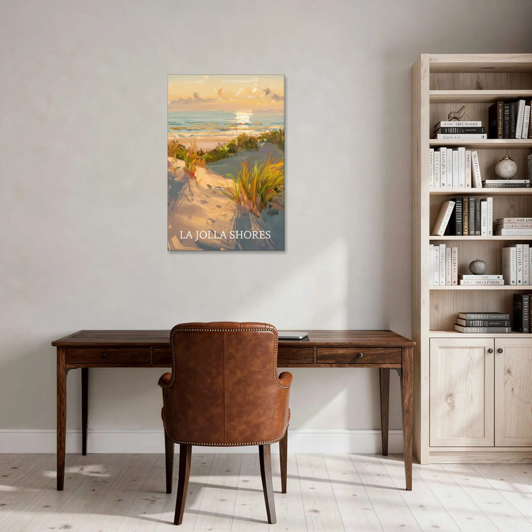 San Diego La Jolla Shores - Canvas Wall Art - Office - 24x36