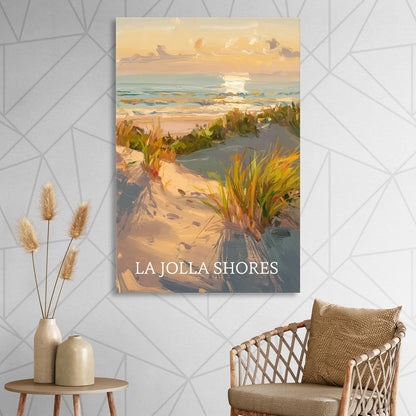 San Diego La Jolla Shores Living Room - Canvas Wall Art