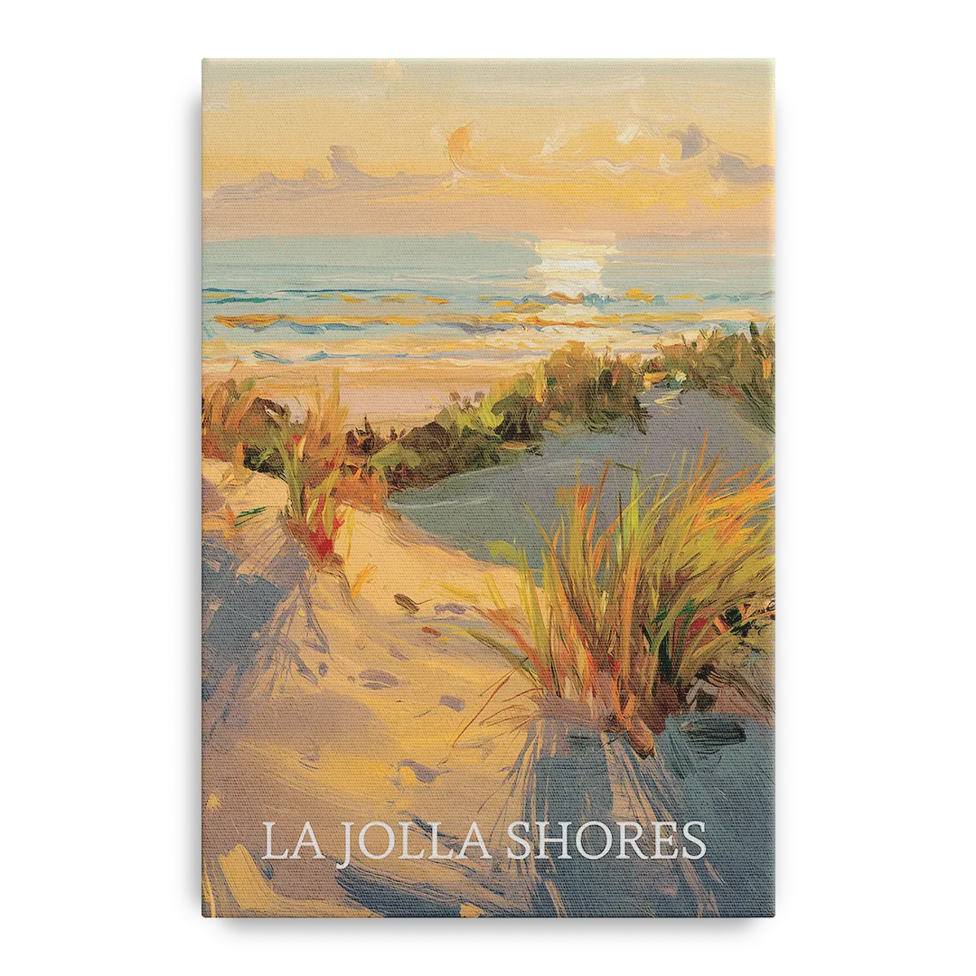 San Diego La Jolla Shores Front - Canvas Wall Art