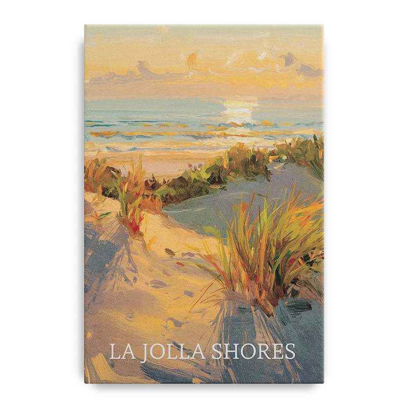 San Diego La Jolla Shores Front - Canvas Wall Art