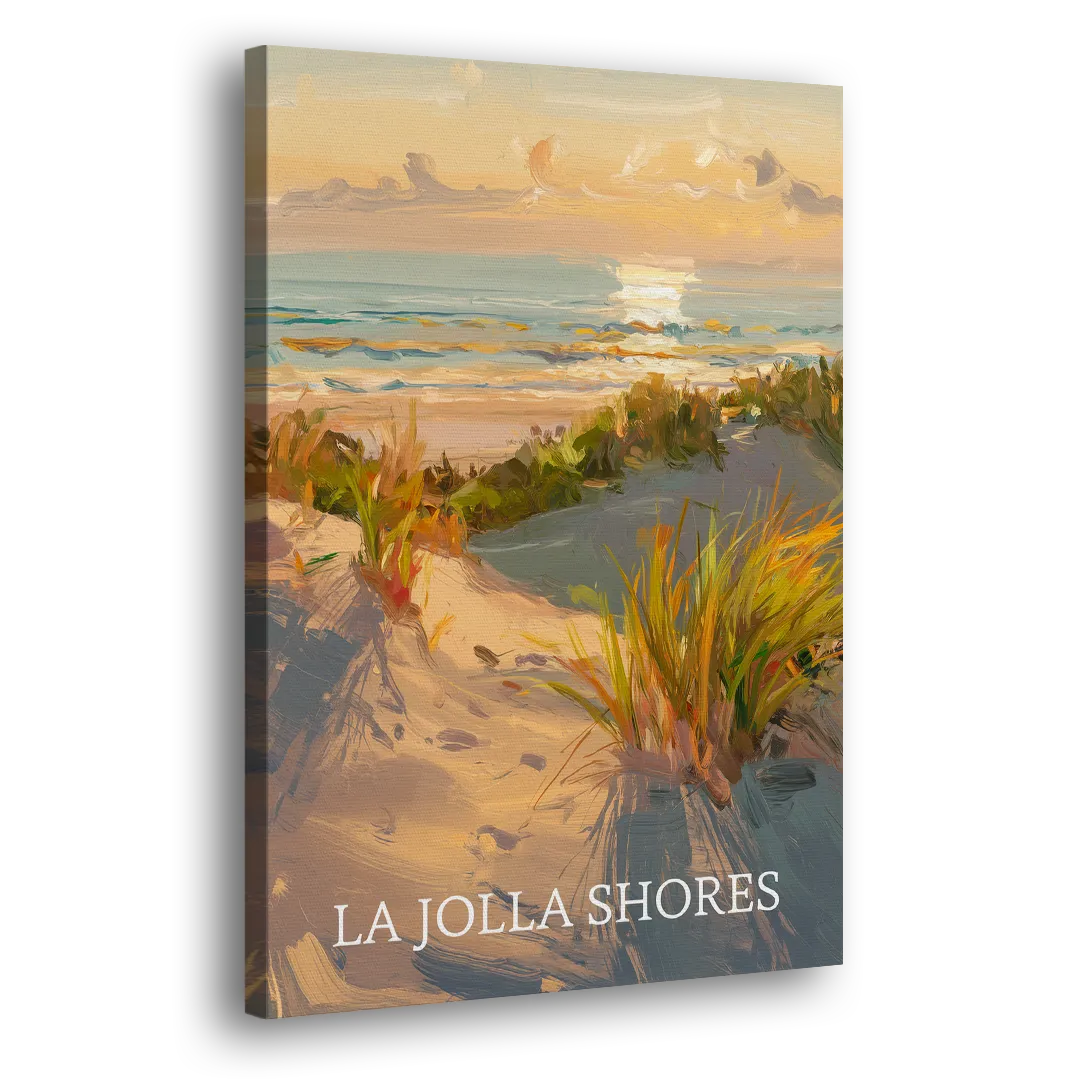 San Diego La Jolla Shores Side - Canvas Wall Art