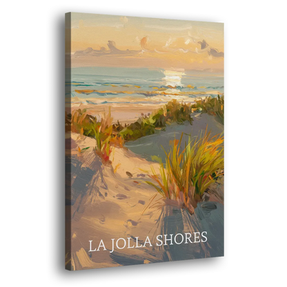 San Diego La Jolla Shores Side - Canvas Wall Art
