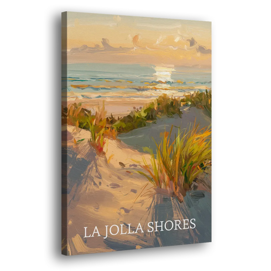 San Diego La Jolla Shores Side - Canvas Wall Art