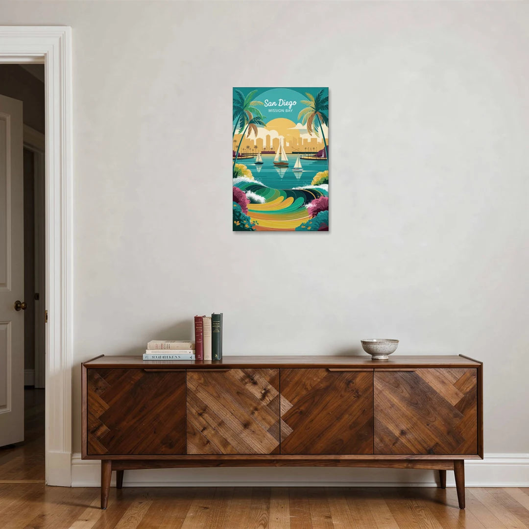 San Diego Mission Bay Views - Canvas Wall Art - Coffee Table - 20x30