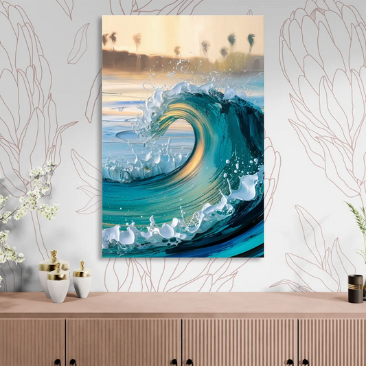 San Diego Ocean Waves Living Room - Canvas Wall Art