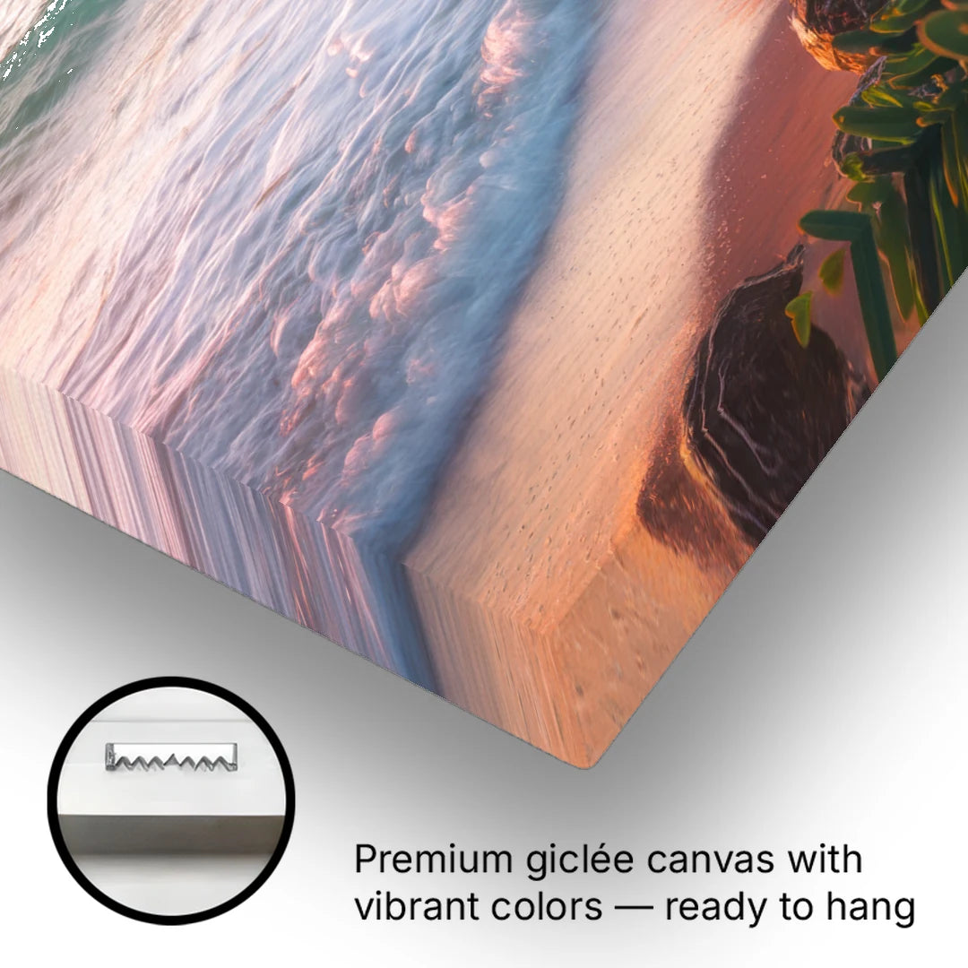 San Diego Pacific Beach Vibes - Canvas Wall Art - Gallery Wrap Corner