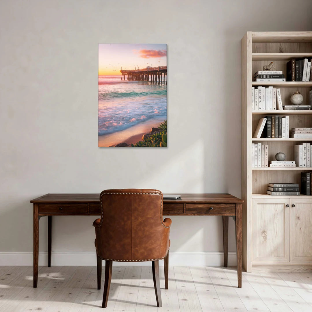 San Diego Pacific Beach Vibes - Canvas Wall Art - Office - 24x36