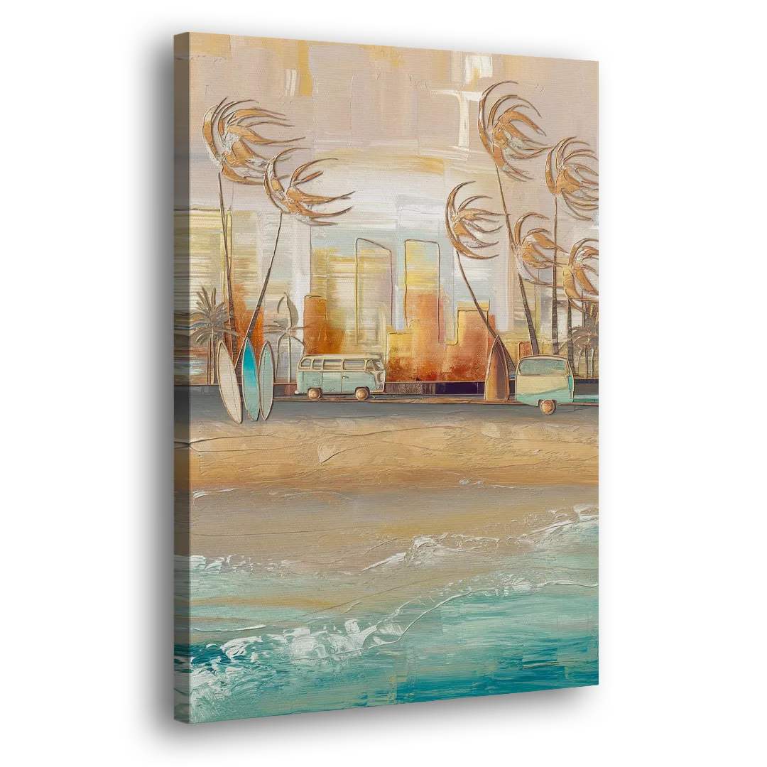San Diego Pacific Beach Vibes Surf Side - Canvas Wall Art