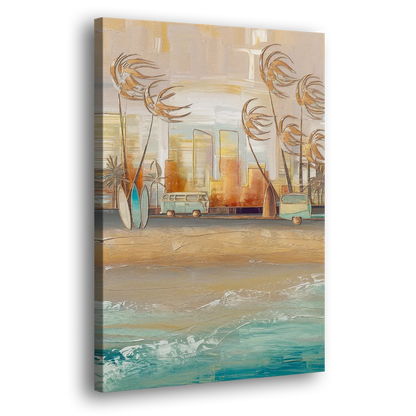 San Diego Pacific Beach Vibes Surf Side - Canvas Wall Art