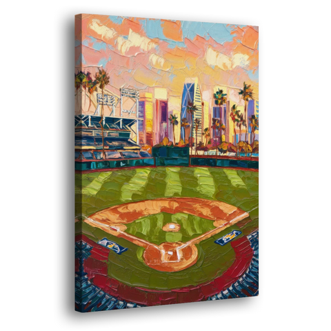 San Diego Padres Stadium - Canvas Wall Art - Side
