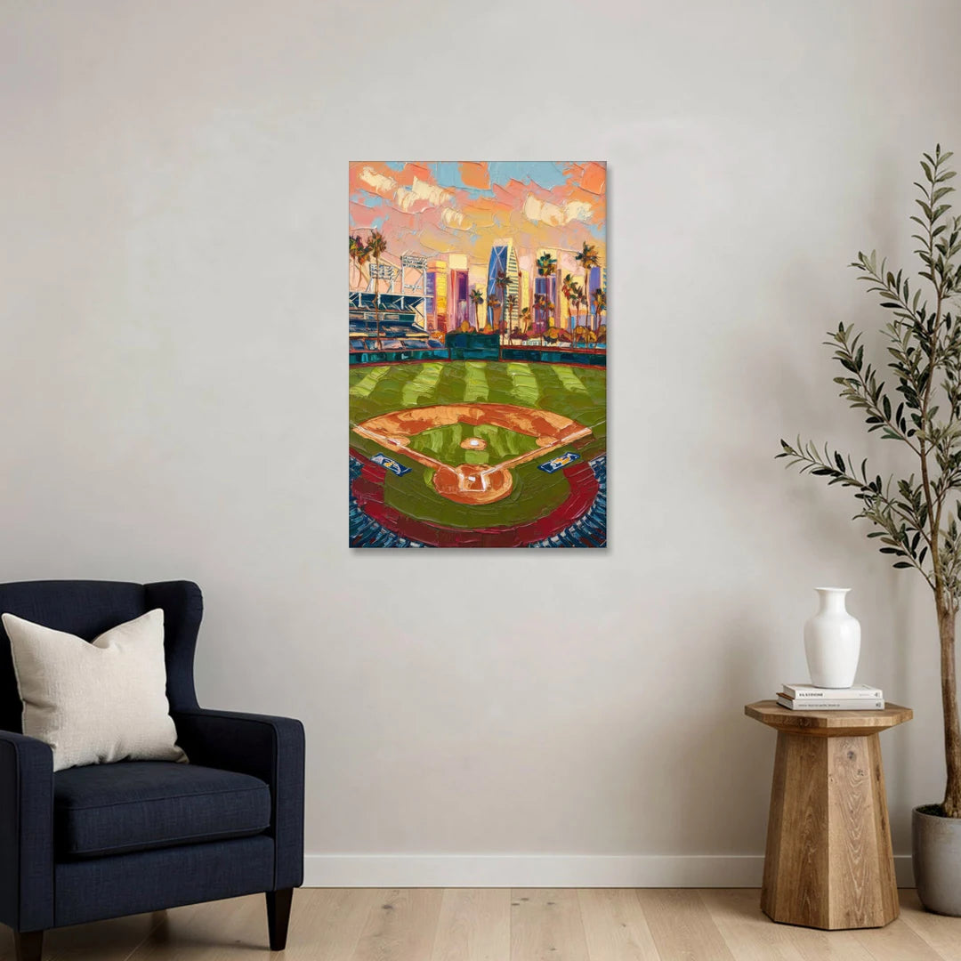 San Diego Padres Stadium - Canvas Wall Art - Sofa - 24x36