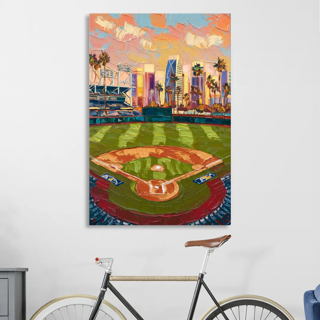San Diego Padres Stadium Sitting Room - Canvas Wall Art