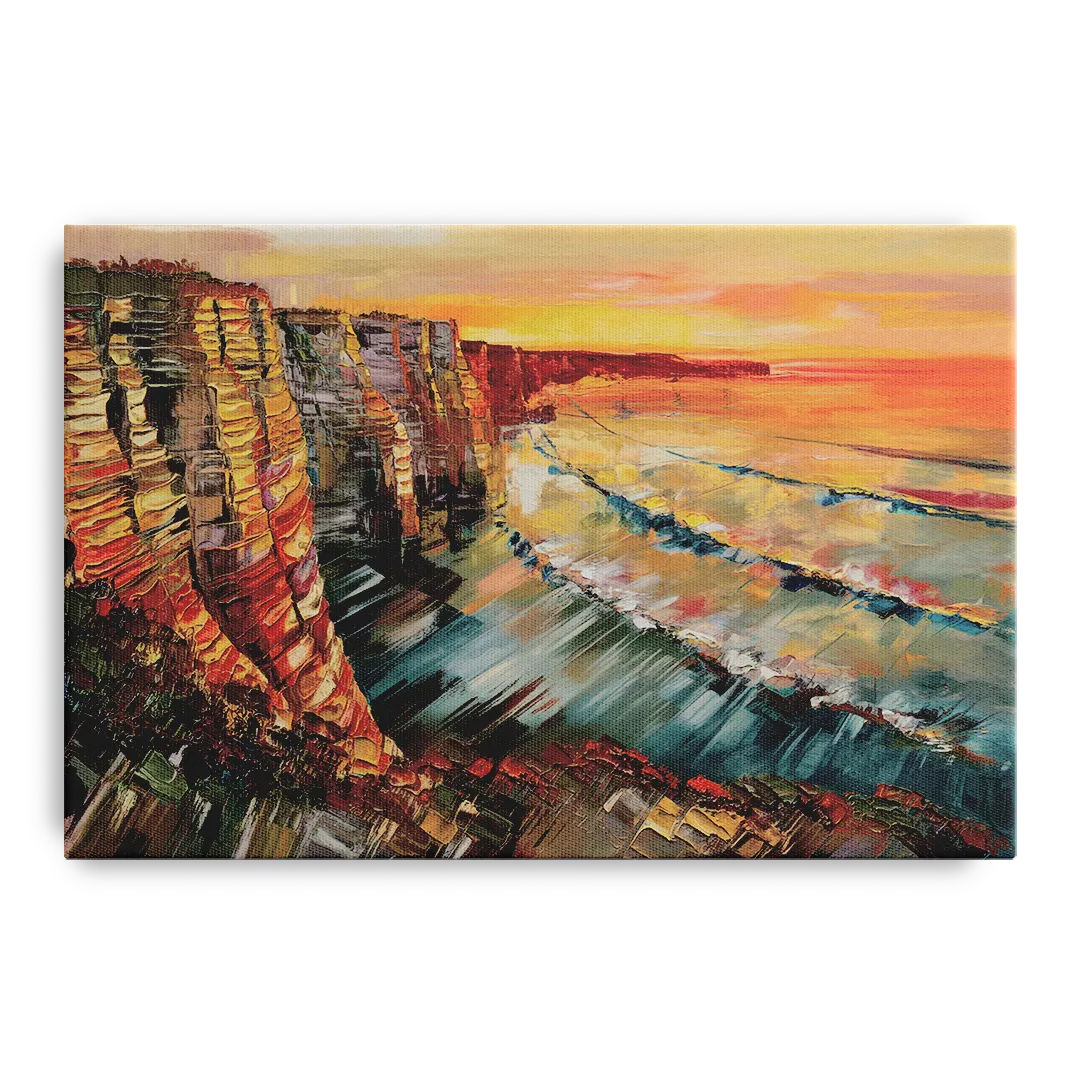 San Diego Sunset Cliffs Front - Canvas Wall Art