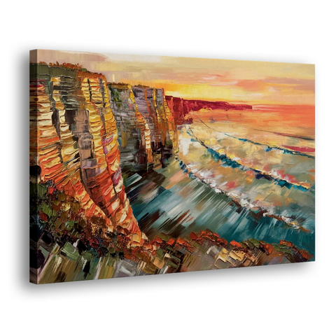 San Diego Sunset Cliffs - Canvas Wall Art