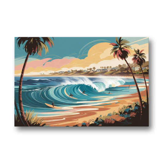 San Diego Surf Culture - Canvas Wall Art - Front