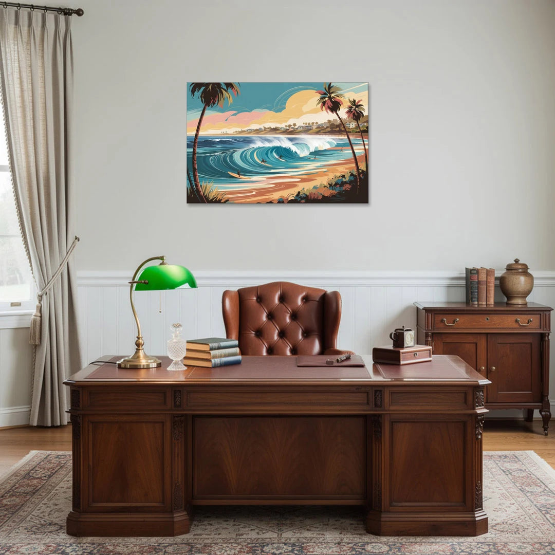 San Diego Surf Culture - Canvas Wall Art - Office - 36x24