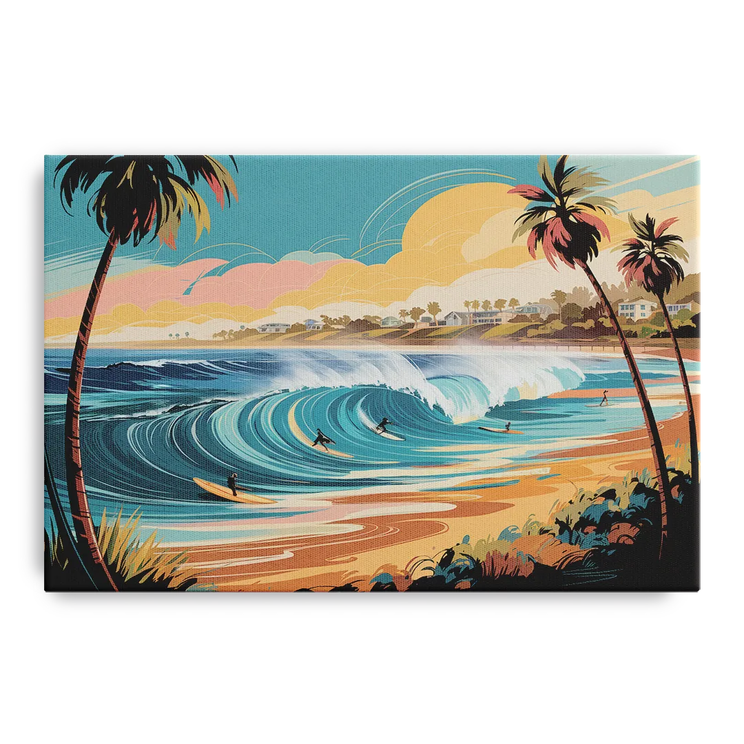 San Diego Surf Culture Front - Canvas Wall Art