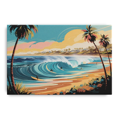 San Diego Surf Culture Front - Canvas Wall Art