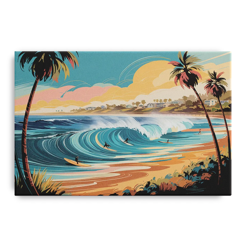 San Diego Surf Culture Front - Canvas Wall Art