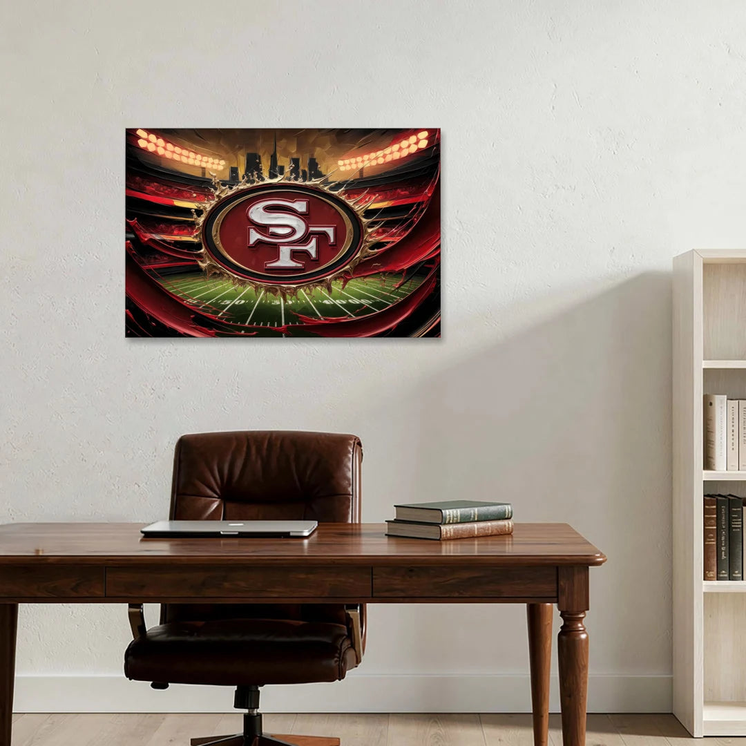San Francisco 49Ers Team Pride - Canvas Wall Art - Office - 36x24