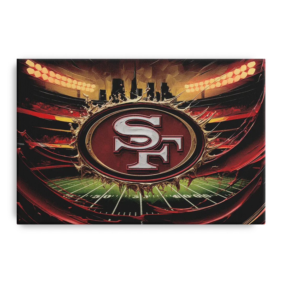 San Francisco 49Ers Team Pride Front - Canvas Wall Art