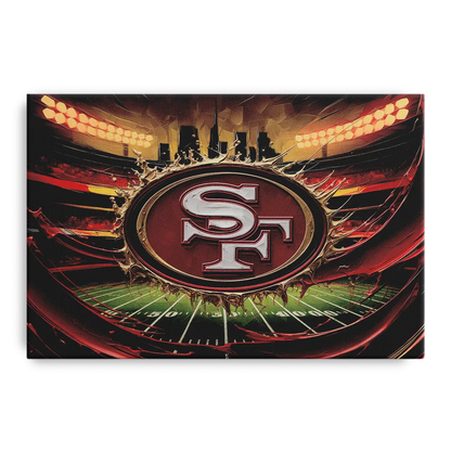 San Francisco 49Ers Team Pride Front - Canvas Wall Art