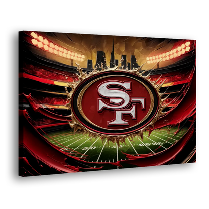 San Francisco 49Ers Team Pride Side - Canvas Wall Art