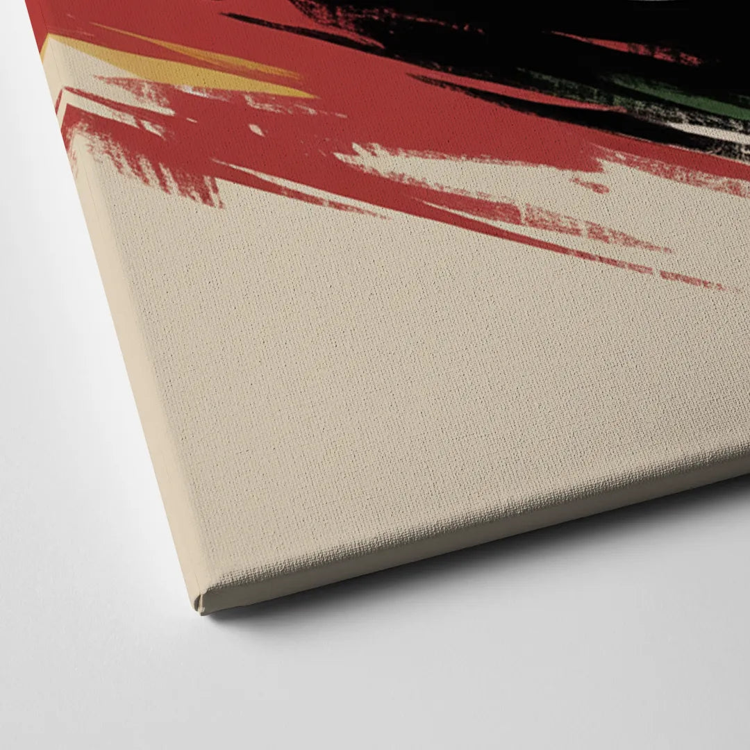 San Francisco 49ers Abstract Impressionistic Wall Art Canvas Close Up