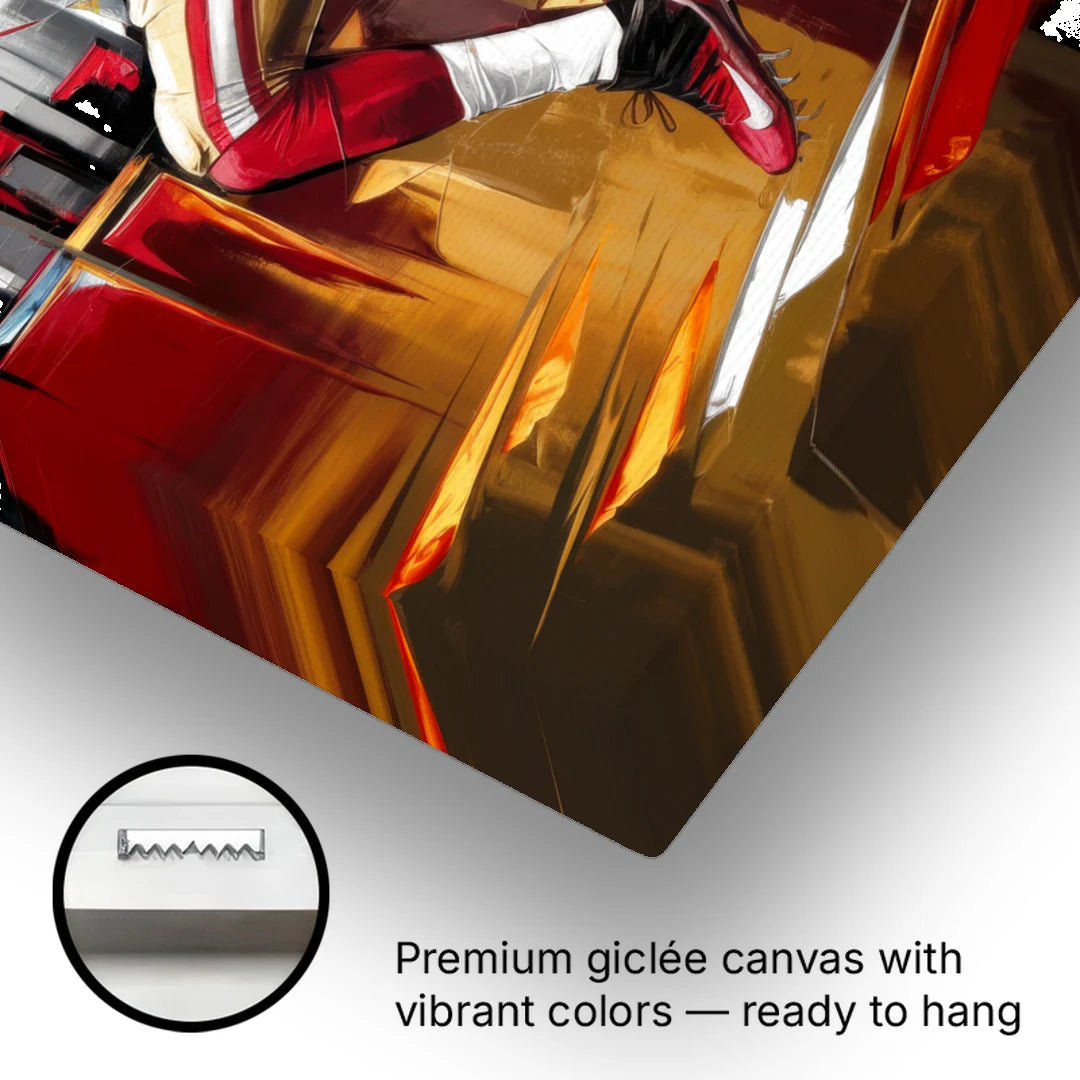 San Francisco 49ers Photography NFL - Canvas Wall Art - Gallery Wrap Corner