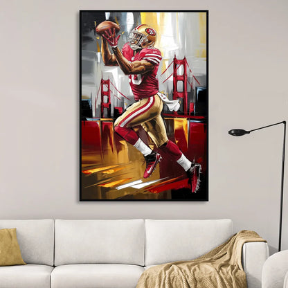 San Francisco 49ers Photography NFL Sitting Room - Black Canvas Wall Art
