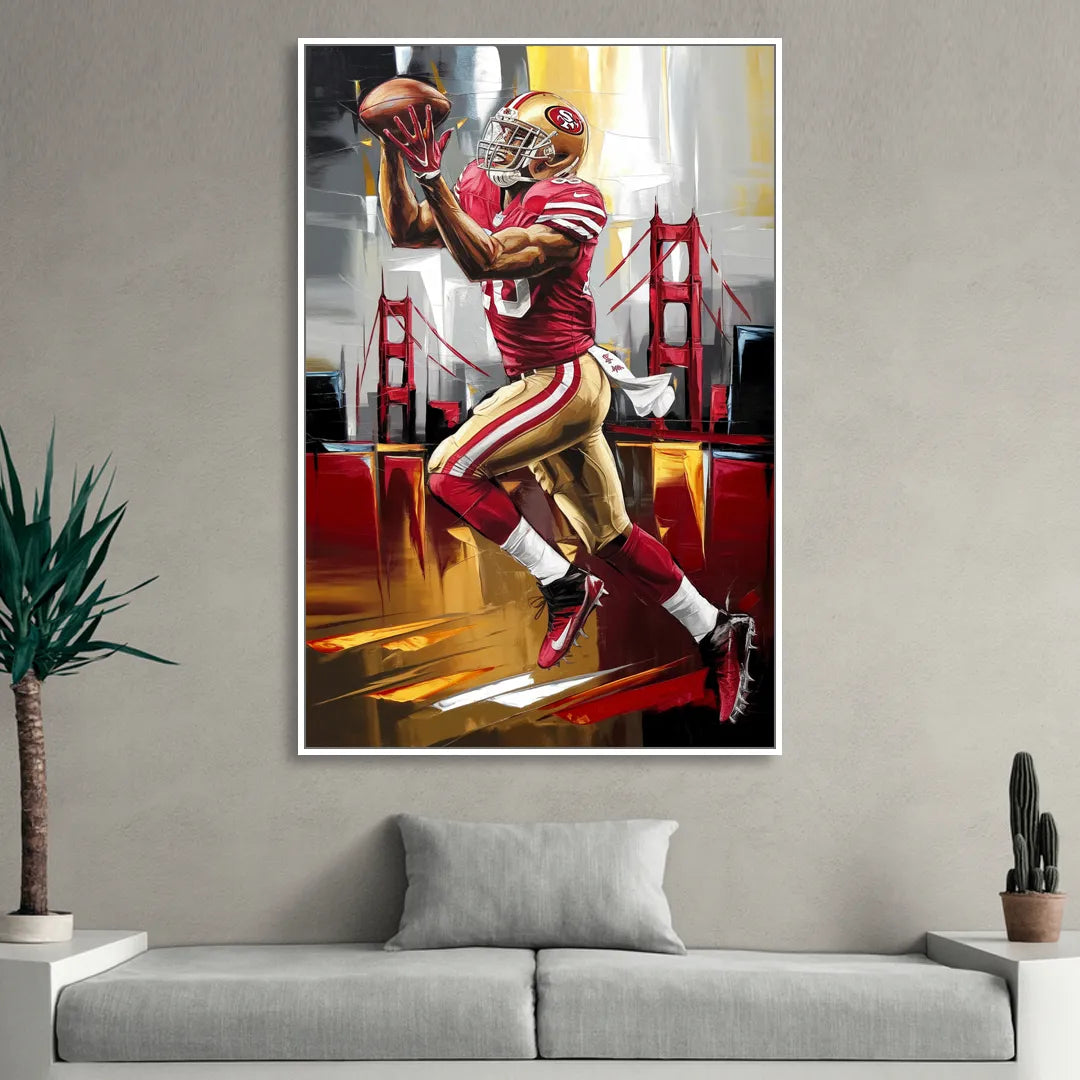 San Francisco 49ers Photography NFL Sitting Room - White Canvas Wall Art