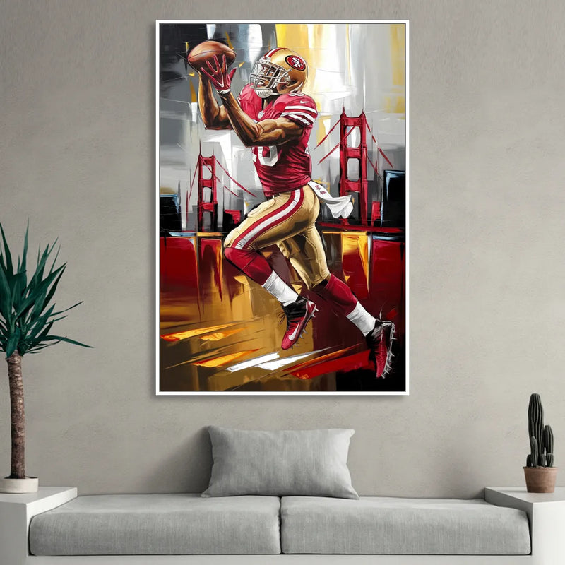 San Francisco 49ers Photography NFL Sitting Room - White Canvas Wall Art