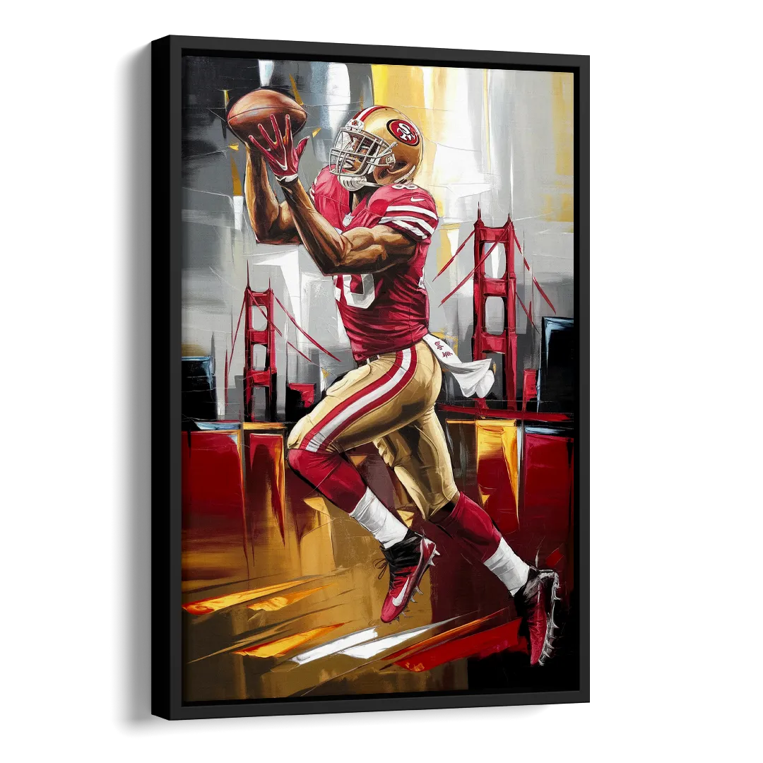 San Francisco 49ers Photography NFL Side - Black Canvas Wall Art