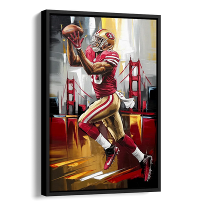 San Francisco 49ers Photography NFL Side - Black Canvas Wall Art