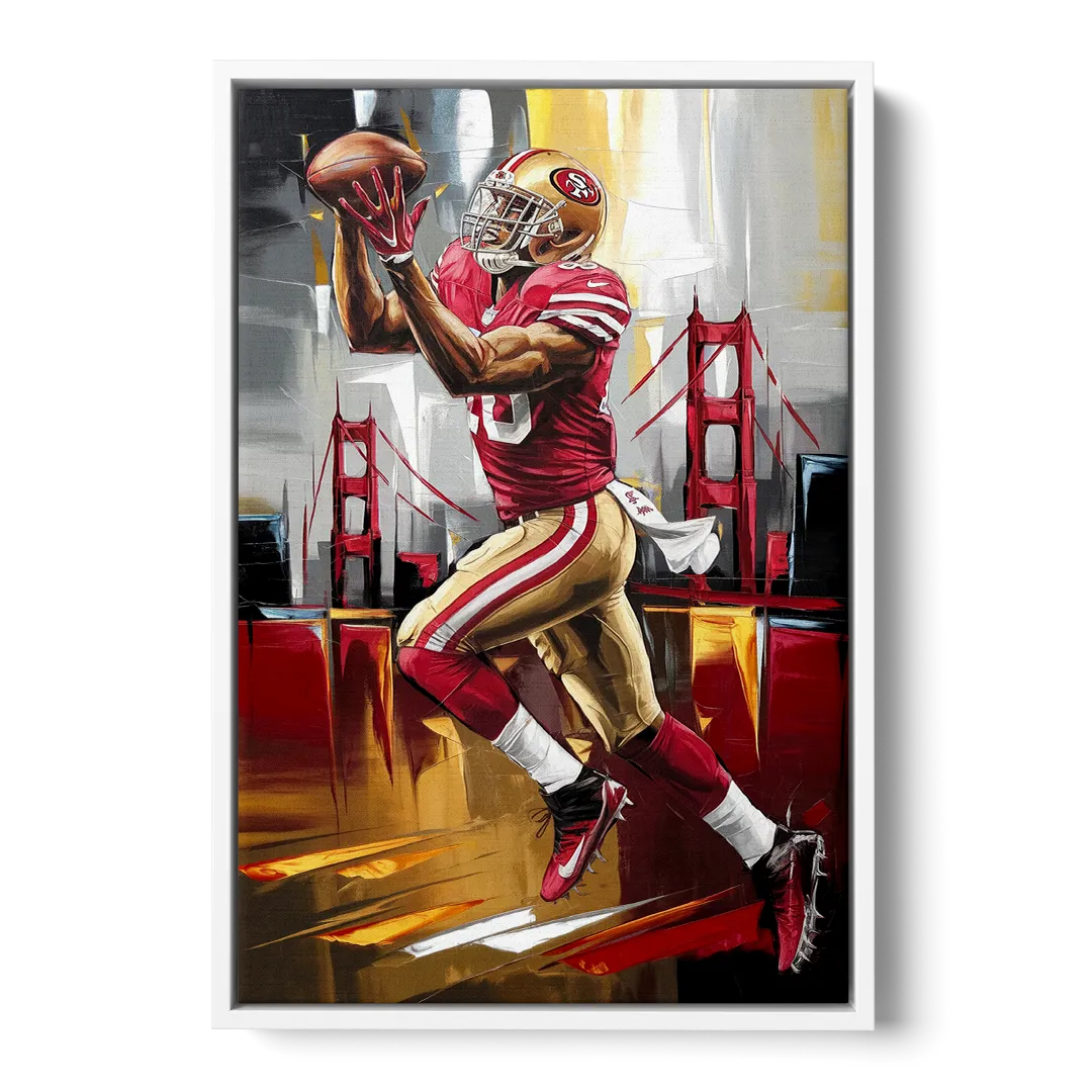 San Francisco 49ers Photography NFL Front - White Canvas Wall Art