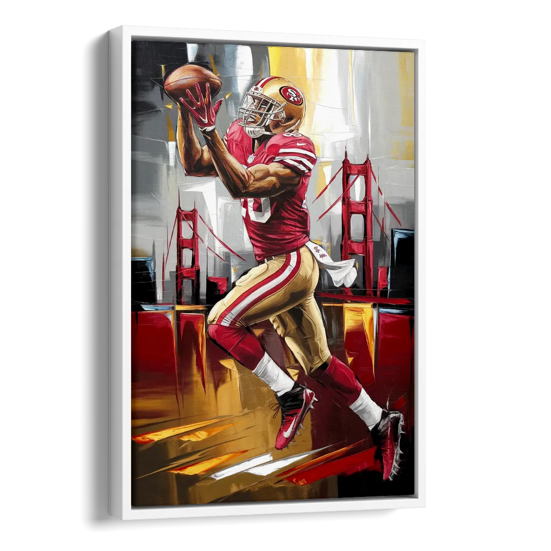 San Francisco 49ers Photography NFL Side - White Canvas Wall Art