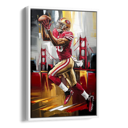 San Francisco 49ers Photography NFL Side - White Canvas Wall Art
