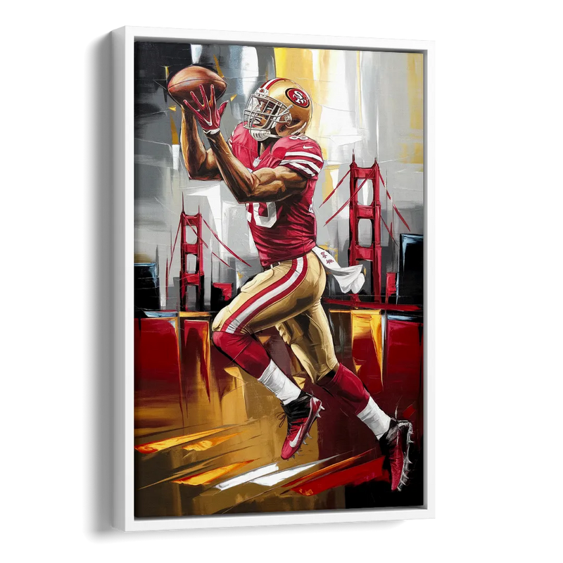 San Francisco 49ers Photography NFL Side - White Canvas Wall Art
