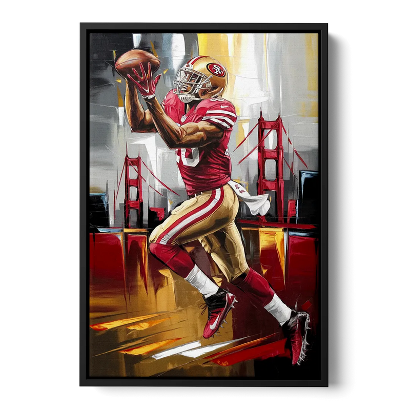 San Francisco 49ers Photography NFL Front - Black Canvas Wall Art