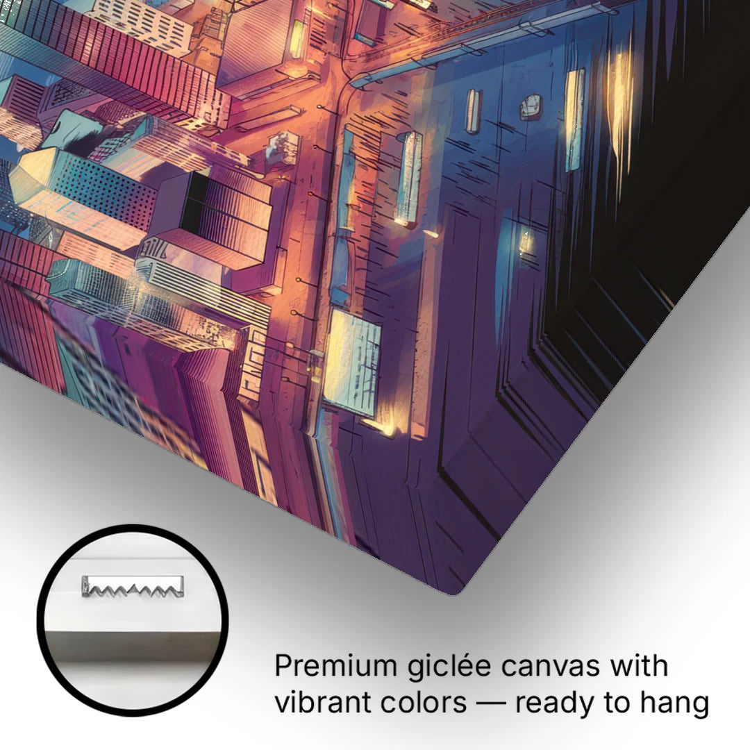 San Francisco Aerial View - Canvas Wall Art - Gallery Wrap Corner