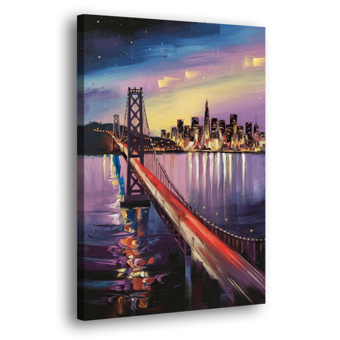 San Francisco City and Bay - Canvas Wall Art