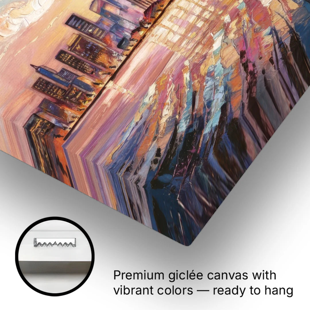 San Francisco Cityscape At Dawn - Canvas Wall Art - Gallery Wrap Corner