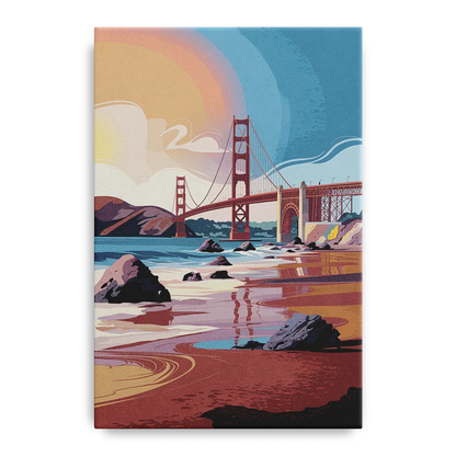 San Francisco Coastal Beauty Front - Canvas Wall Art