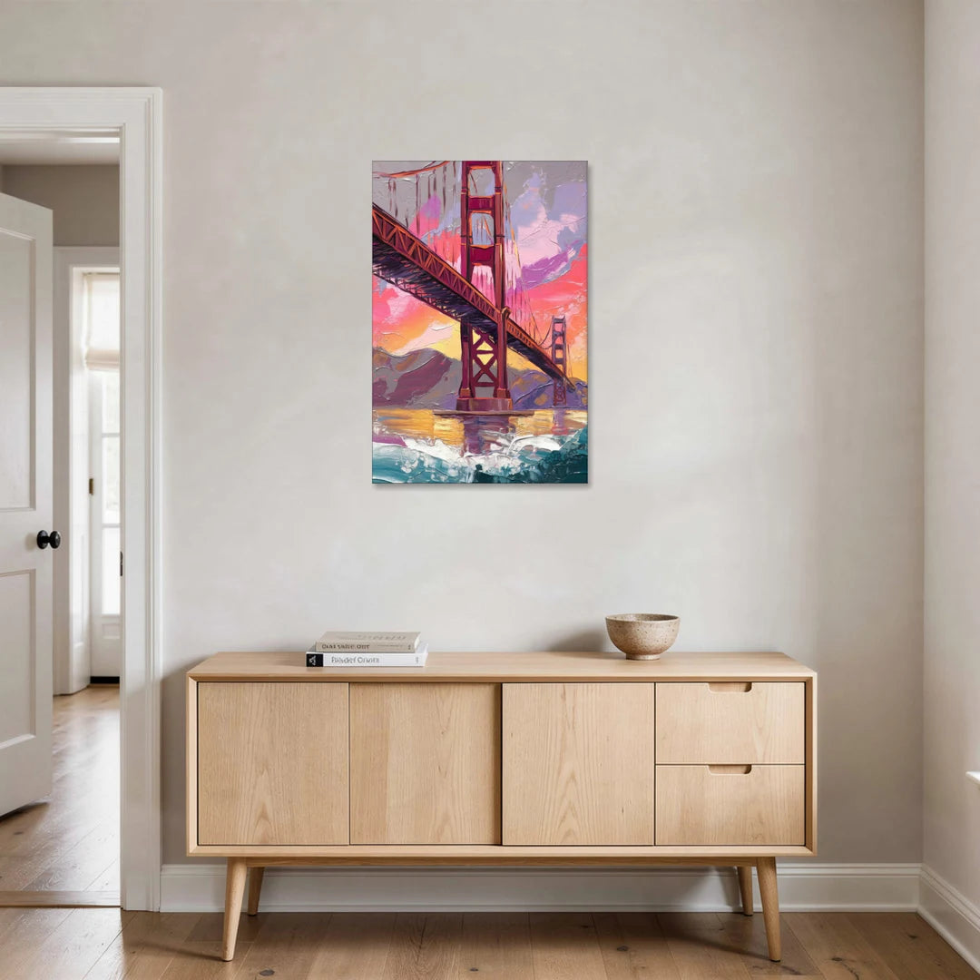 San Francisco Golden Gate Bridge - Canvas Wall Art - Coffee Table - 24x36